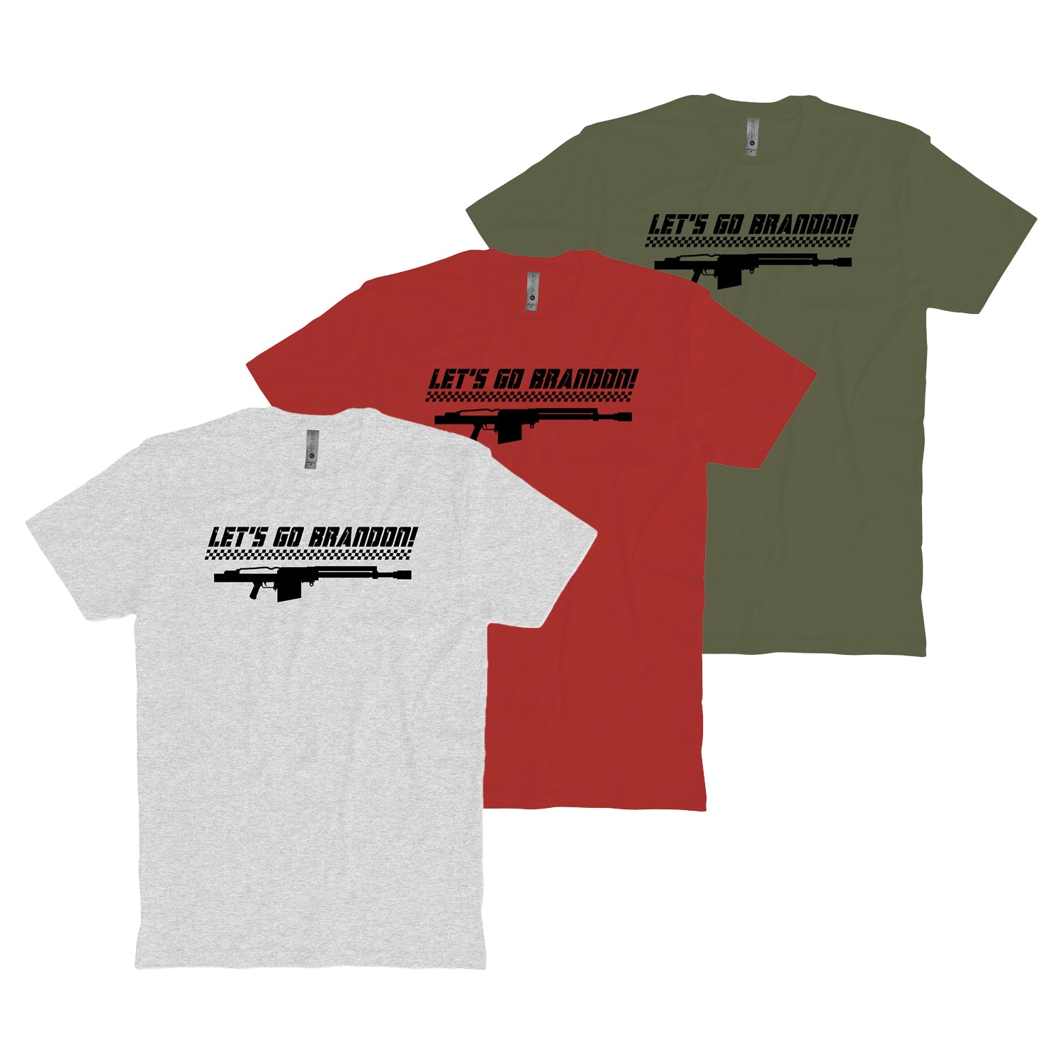 Let's Go Brandon – Text Long Sleeve T-Shirt – Ballistic Ink