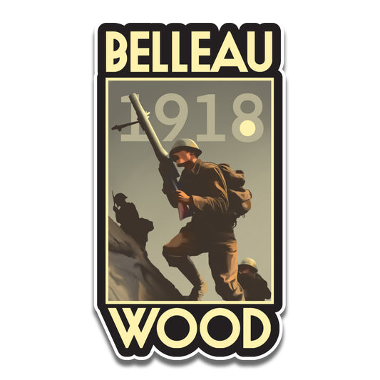 B Wood Sticker