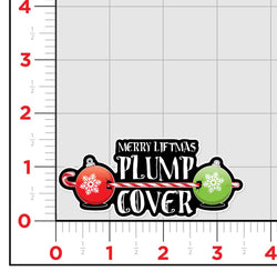 A Plump Cover Christmas Sticker