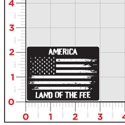 Land Of The Fee Sticker