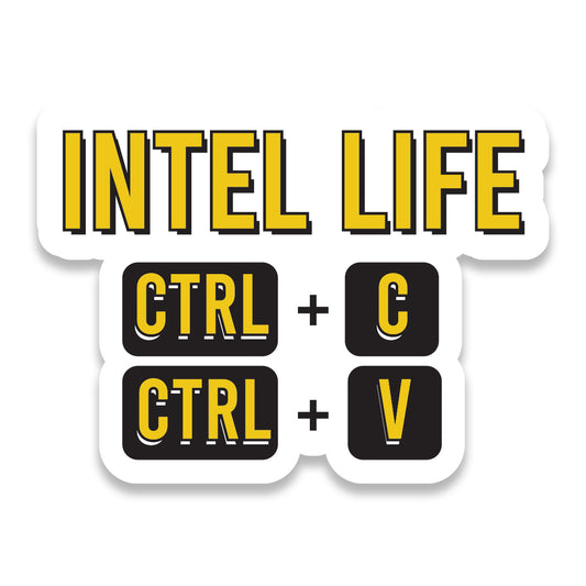 Intel Life Sticker