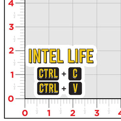 Intel Life Sticker