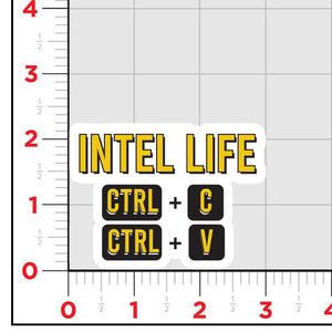 Intel Life Sticker